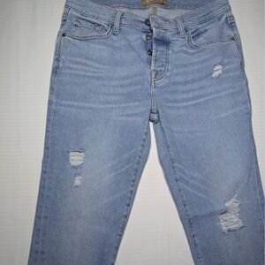 7 For All Mankind Luxe Vintage Jeans 28 Distressed Light Wash Straight